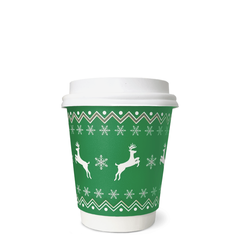 Festive Christmas Design Cups Recyclable 3 Sizes Lids Available From an Irish Supplier. Alliance Packaging Ltd Packaging for commercial hotel and industrial use Alliance Packaging Ltd Irish luxury br...